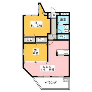 はなみずき3【3階】の間取り