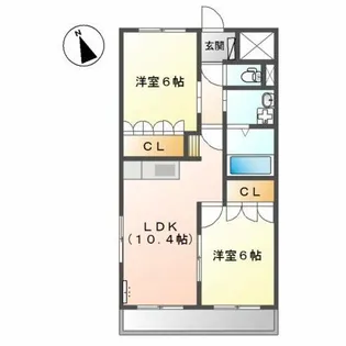 ジュエール・ヴィラ【2階】の間取り