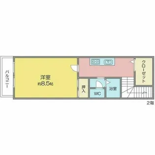 ドミール市木【1階】の間取り