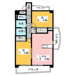 ルグラン【1階】の間取り