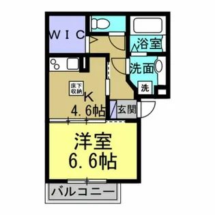 クラウン旭町【102号室】の間取り