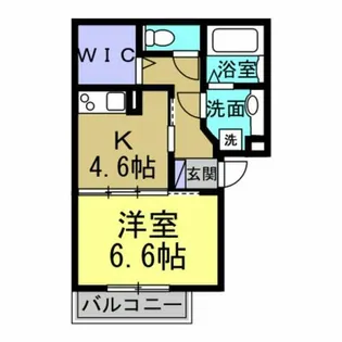 クラウン旭町【205号室】の間取り