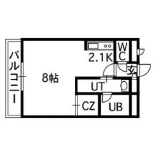 セントポーリア七番館【8階】の間取り