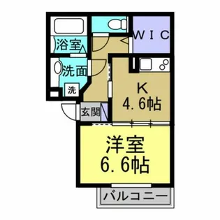 クラウン旭町【203号室】の間取り