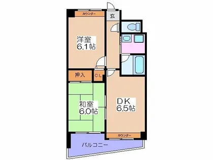 シティレジデンス福島X【5階】の間取り