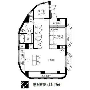 aurora building【4階】の間取り