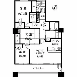 アスタプラザウエスト【11階】の間取り