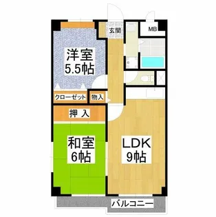 ハイマート宮山台【6階】の間取り