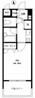 ライオンズマンション天神西【6階】の間取り