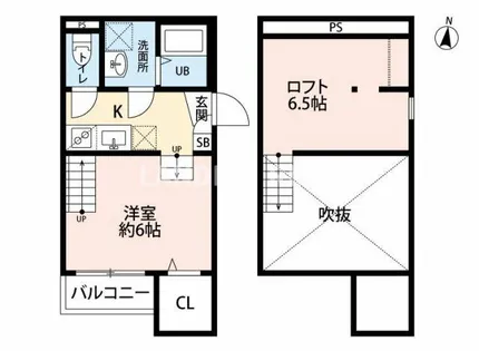INFIELD箱崎【1階】の間取り