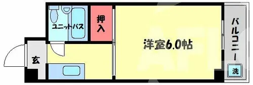 1Kの間取り画像