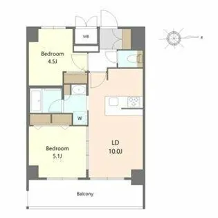 S-RESIDENCE名駅北alesia【15階】の間取り
