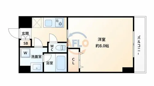 1Kの間取り画像