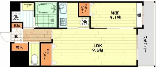 ES-Grande大阪 City Avenue【10階】の間取り