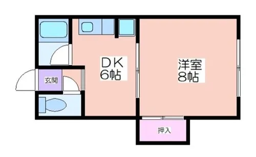 プレスト東加賀屋【403号室】の間取り