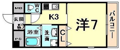 フォルシュ・K【2階】の間取り