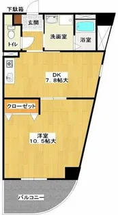 ヴィラ・ウェリントン【306号室】の間取り