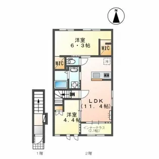 ルシェロ【2階】の間取り