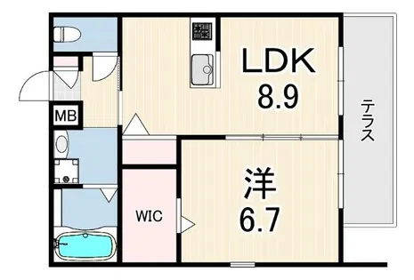 メゾン・ド・辻本【1階】の間取り
