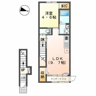 カーサ クワトロ(Casa.Quattro)【2階】の間取り