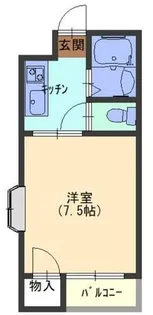 メゾンシーパレス【4階】の間取り