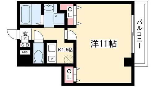 キャノンピア鶴舞【701号室】の間取り