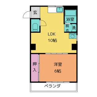 フラット北山【2階】の間取り