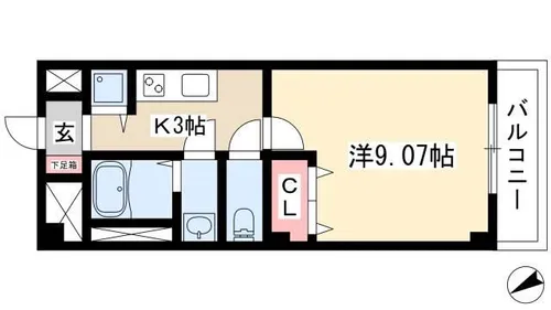 プレストンズ新栄【4階】の間取り