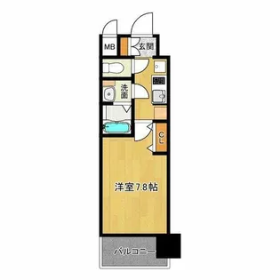 コンフォリア心斎橋EAST【10階】の間取り