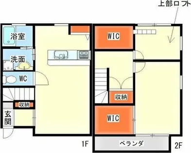 メゾンド樽水【B号室】の間取り