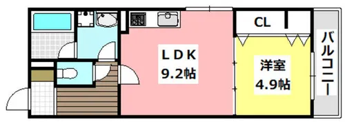 TWO BRIDGE ツーブリッジ【3階】の間取り