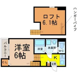BelleDemeure(ベルドミール)【2階】の間取り