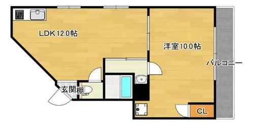 コーポフェニックス【5階】の間取り