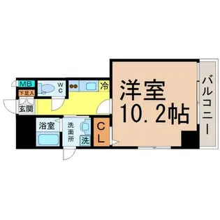 フローラル森下【8階】の間取り