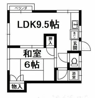 ラガール室見 A棟【2階】の間取り