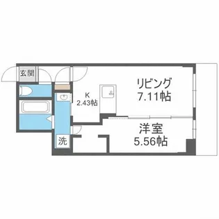 北海道札幌市西区二十四軒四条3丁目【マンション】の間取り