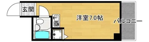 レバンガAP新大阪イースト【6階】の間取り