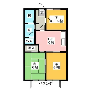 フォレストハイツ【2階】の間取り