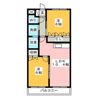 パークサイド ヴィレッジ【2階】の間取り