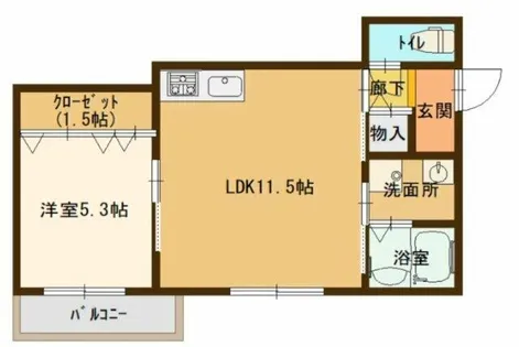 GMビルズ対馬江【2階】の間取り