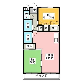 ラ・メゾンファミーユ【2階】の間取り