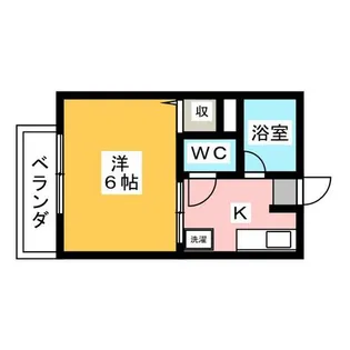 ランドマークハイツ【2階】の間取り