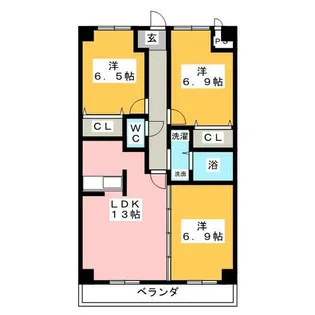 グランドソレーユ【1階】の間取り