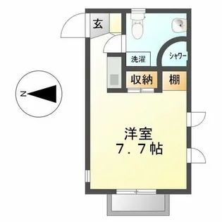 リンデンバウムJ6 B棟【1階】の間取り