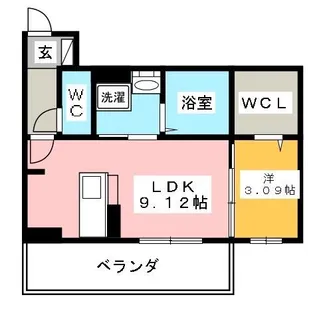エスペランサ旭A棟【2階】の間取り