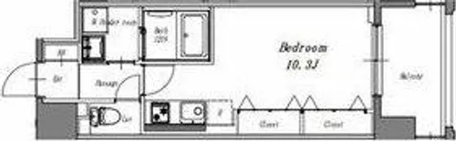 LIBERTA CARINO (リベルタカリーノ)【9階】の間取り