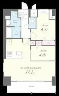 ウィステリアフロリバンダ【12階】の間取り