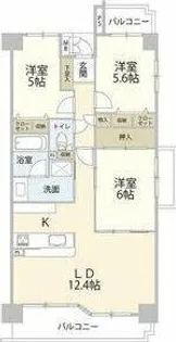 グランコート白川公園【3階】の間取り