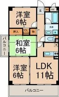 エトワール千代田【903号室】の間取り
