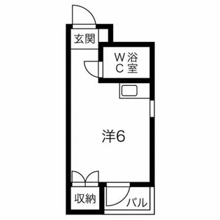 ラ・メゾンパシフィック芳野【2B号室】の間取り